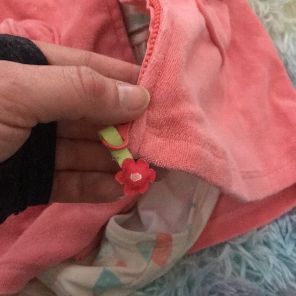 Janie and Jack girls 12-18 months swimsuit bathing suit towel hooded - Picture 5 of 5